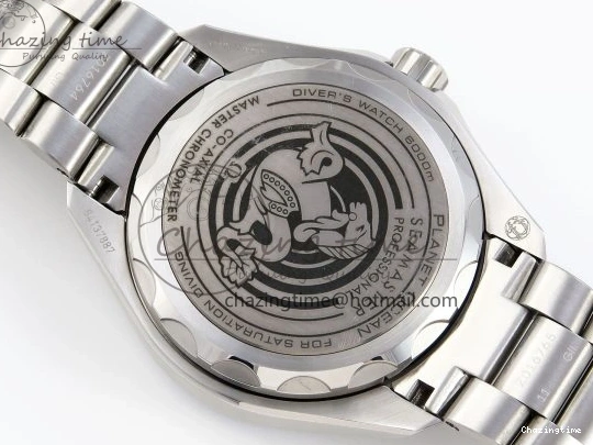 0219 SEAMASTER PLANET OCEAN 6000M ULTRA DEEP 45.5MM SS TF 1:1 BEST EDITION GRAY DIAL ORANGE BEZEL ON SS BRACELET A WellDesigned 7757